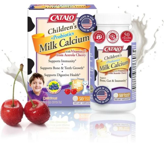 CATALO Toddler Formula Children’s Milk Calcium Formula Chewable Tablets - Kids Vitamins & Multivit, 50정, 1개 - 쿠팡