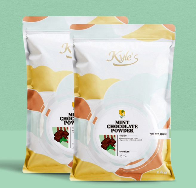 카일스 민트초코 파우더, 1개입, 2개, 1kg