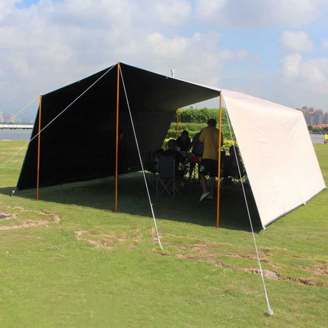 터널타프 대형 돔 방수 야외 어닝 터널 형 캠핑 아치형 쉘터, J. 3x3m 파란색비닐