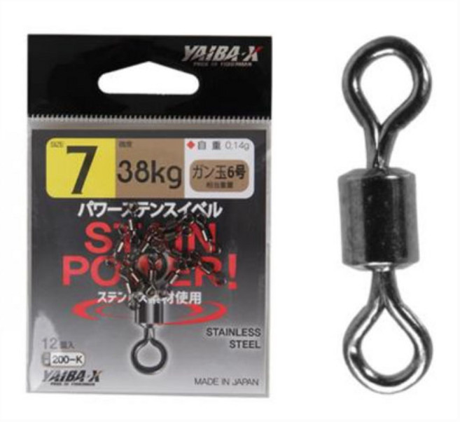 야이바엑스 파워스텐 도래 200-K 블랙 스위벨, 1개