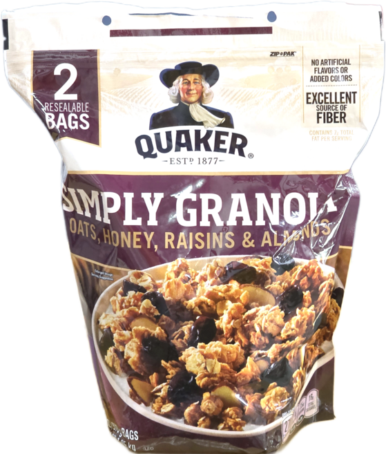 퀘이커 심플리 그래놀라 시리얼, 1개, 978g
