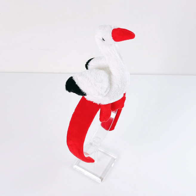 동물 인형 머리띠 생일 파티 놀이공원, 머리띠 하늘친구들 황새-빨부리(빨강색), 1개