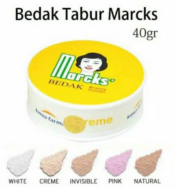 Marcks 美妝蜜粉 40克, Pink 粉紅色 rose, 1個