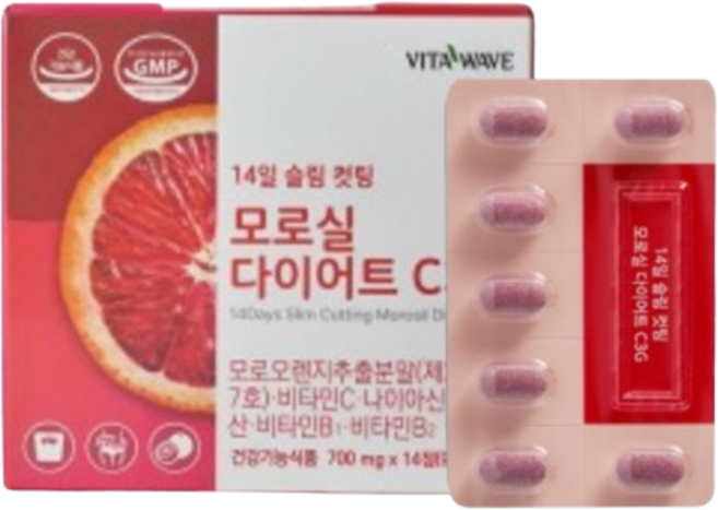 슬림 컷팅 모로실 다이어트 c3g 모로오렌지 체지방컷팅제, 10개, 14정