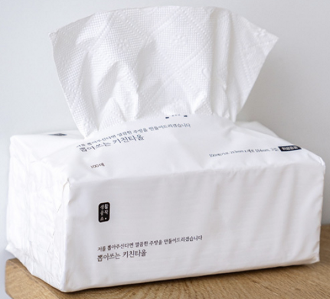[생활공작소] 뽑아쓰는 키친타올 100매 x 24팩, 24개