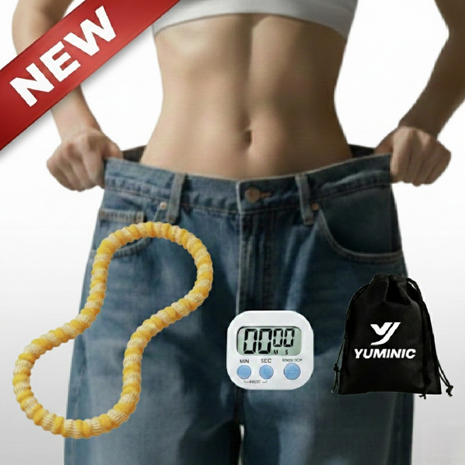 무소음 훌라후프 복부 집중운동 뱃살관리 홈트용 유미닉, 1개, 버터옐로우, 1.6kg