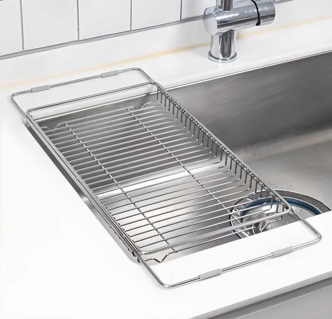 벨라쿠진 스텐 길이 조절 싱크 플레이트, 1단, 1개