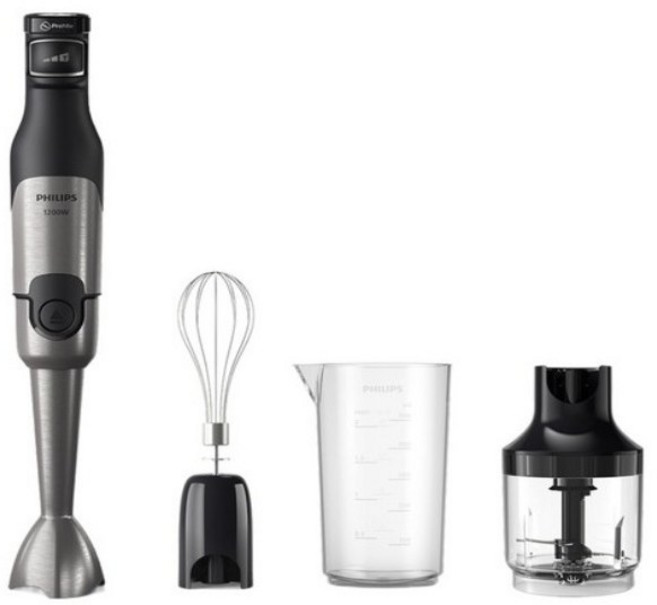 필립스 파워 핸드블렌더 5000 시리즈 다지기&휘핑기 구성 블랙 메탈, hr2683/필립스