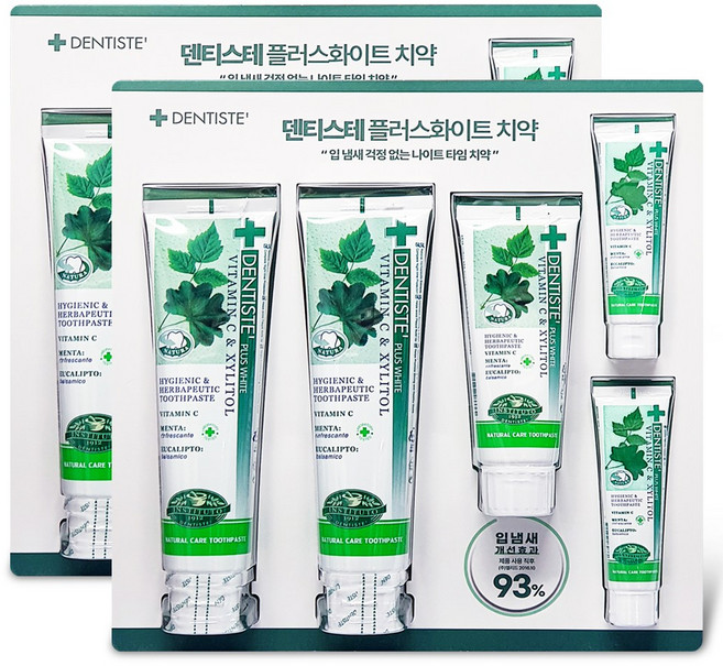 덴티스테 플러스 화이트 치약 세트, 2개