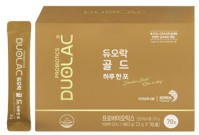 듀오락 골드 하루 한 포 프로바이오틱스, 1개