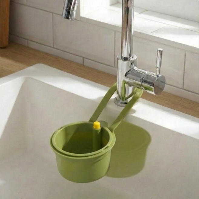 리브잇 싱크대 음식물 배수구 찌꺼기 거름망, 1개, 그린