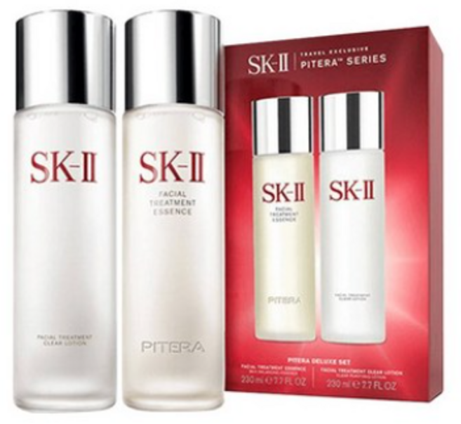 맥스 팩터 SKII SK2 기본 세트 【페이셜 트리트먼트 에센스 230ml + 클리어 로션 230ml] [병행 수입품], 1개