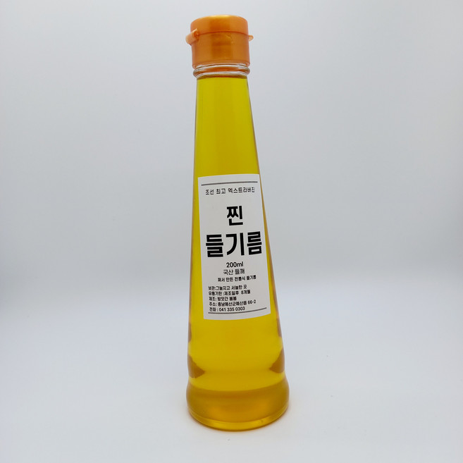 봄봄 통 들깨 쪄서 짜낸 조선식 엑스트라 버진 들기름 200ml, 1개