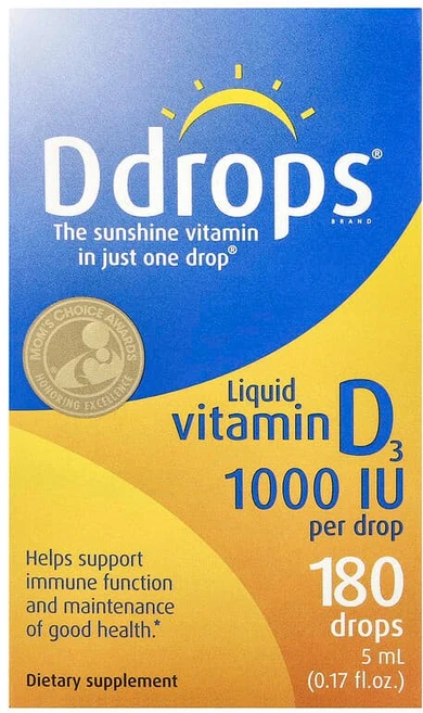 디드롭스 Ddrops 액상 비타민D3 1 000IU 5ml0.17fl oz121467원산지:기타, 1개 - 쿠팡