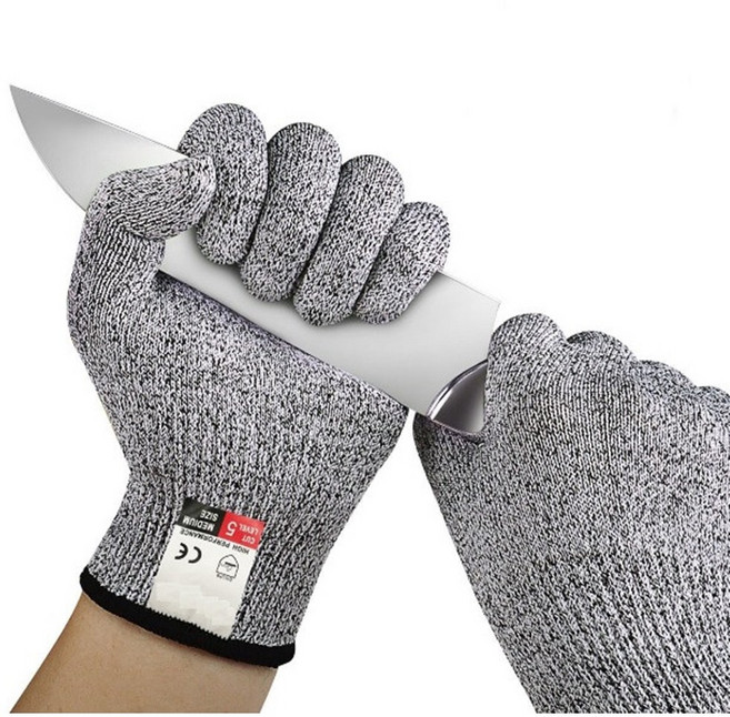 작업용 절단방지 손베임 방지 안전 방검 장갑, 그레이, 1개
