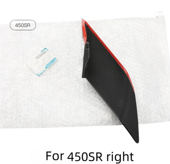 CFMOTO 450SR 450SRS 모토 액세서리 사이드 다운 포스 네이키드 스포일러 고정 윙렛 페어링 윙 디플렉터 오, 13 450SR R red