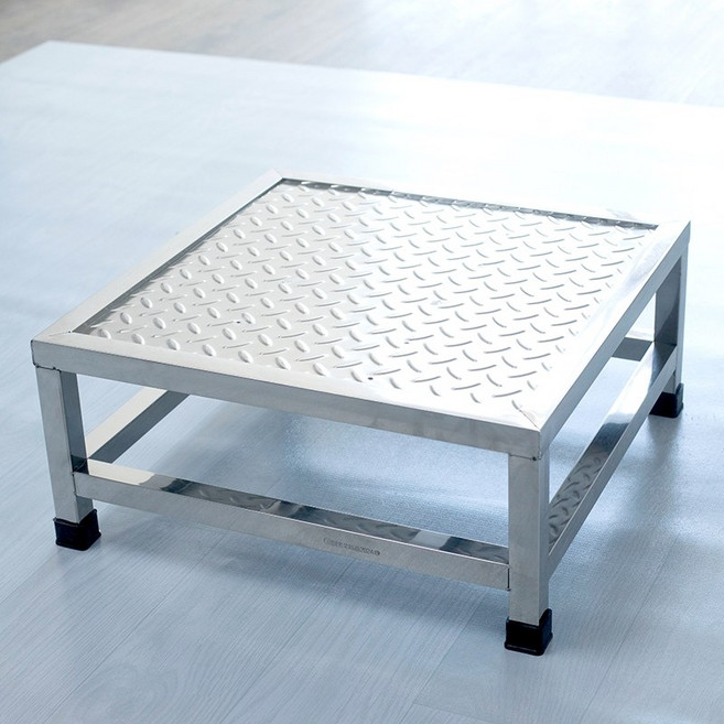 스텐 작업대 발받침대 높이10 1단 스테인리스 미끄럼방, 40x30 15cm-가로대, 40X30 높이 15cm