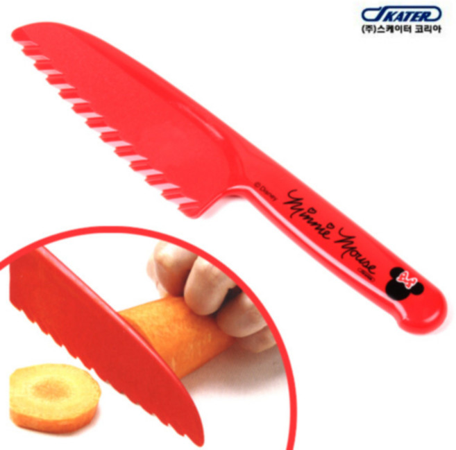 잇사이 [일본] 미니마우스 플라스틱 어린이 안전칼, 1개