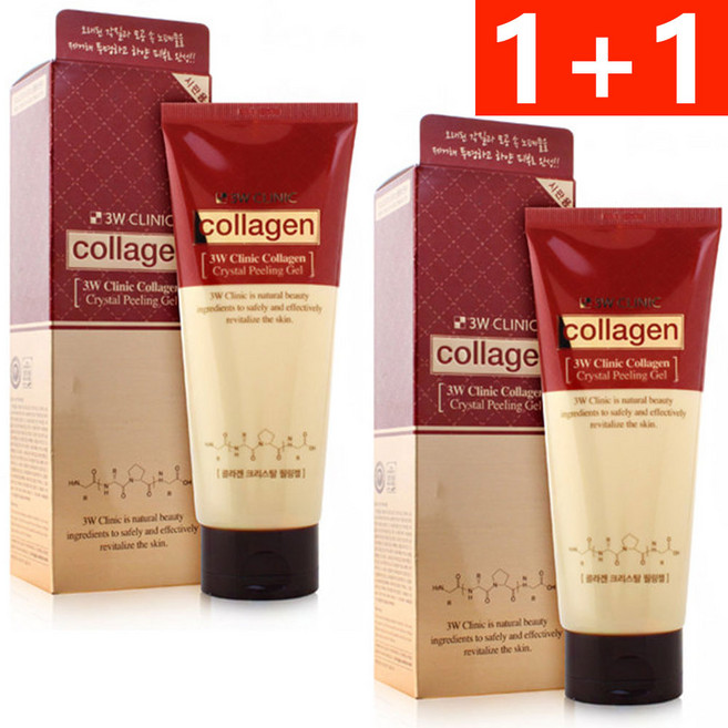 3W클리닉 콜라겐 크리스탈 필링젤, 2개, 180ml