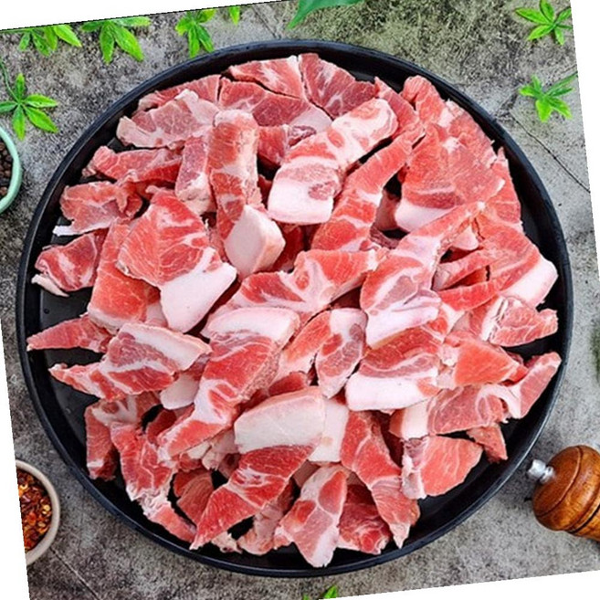 VGD 뒷고기 목덜미살 뒤덜미살 꼬들살 통두께 1kg 돼지고기