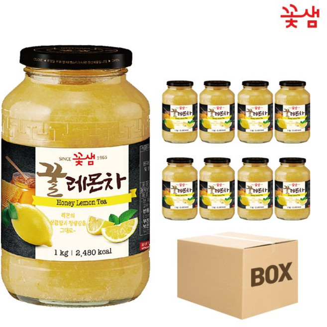 꽃샘 꿀레몬차, 1kg, 1개입, 8개