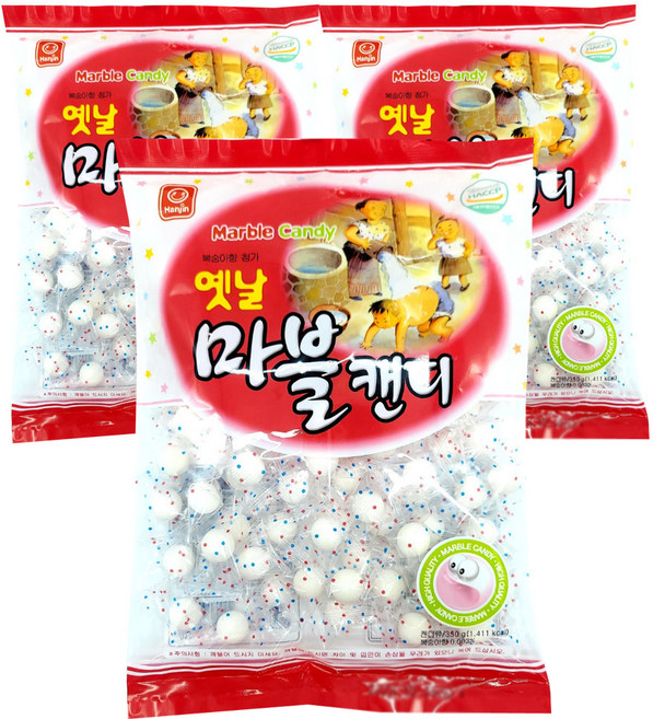 한진 옛날 마블캔디 350g 옛날왕마블 사탕 돌사탕, 1개