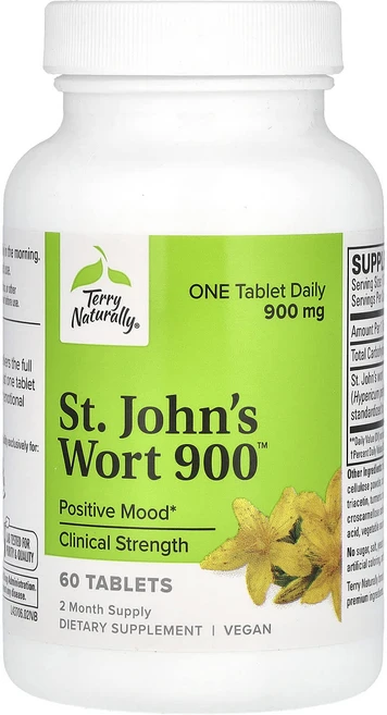 Terry Naturally 세인트존스워트 900 900mg 60정, TerryNaturally세인트존스워트900900mg6, 1개 - 쿠팡