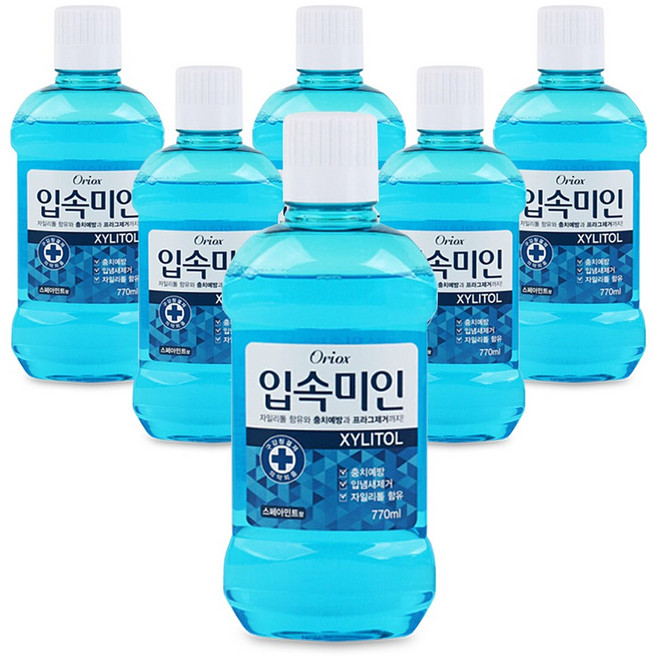 오릭스 입속미인 가글 1박스 (770ml), 6개, 770ml