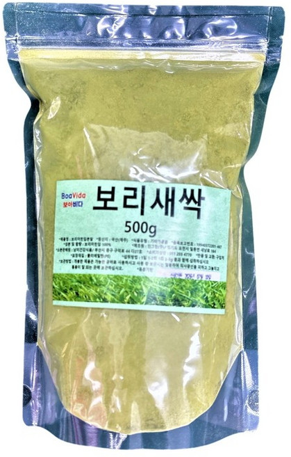 아리랑여인 보아비다 제주산 보리새싹 보리순 분말 100% 500g, 1g, 1개