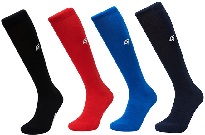 골드 야구 양말 베이스볼 베이직 삭스 JR, 레드