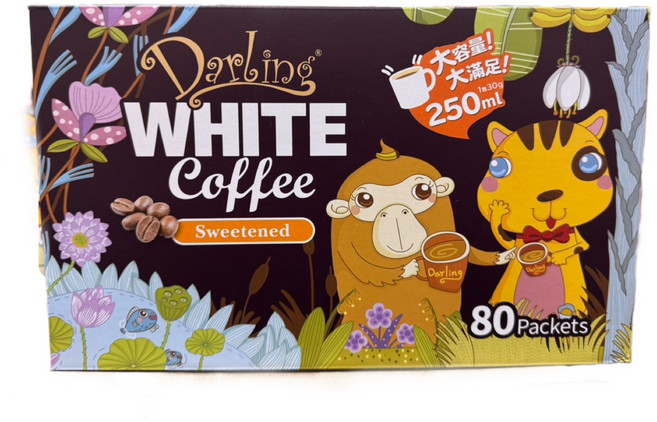 Darling 甜蜜白咖啡 (80入), 80 Packets, 1箱