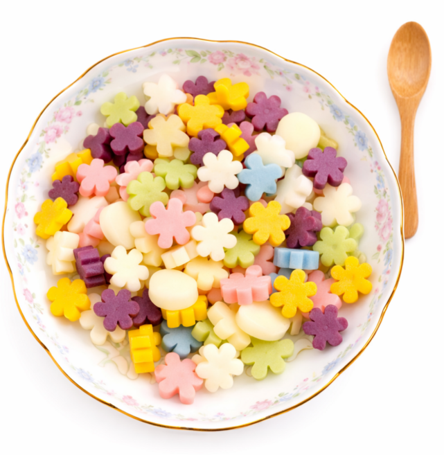[청결한 떡국떡] 꽃떡국떡 떡국떡 700g 천연재료 착즙100%, 1세트