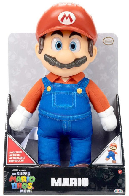 Jakks 超級瑪利歐電影系列 12吋路易吉玩偶, 1個, 瑪利歐