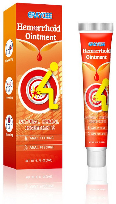 Herbal Hemorrhoid Ointment 화타 한방 치질 보호 크림(남녀용 치질 완화 및 예방), 2개, 32g