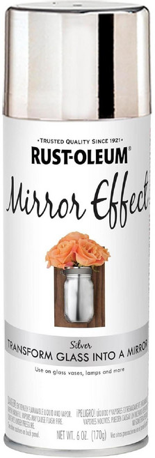 Rust-Oleum 301494 스페셜티 미러 스프레이 실버 6oz, 6온스(1팩), Silver, 1개