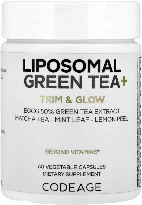 몸관리하세요 겨울입니다 Codeage 리포소말 녹차+ 베지 캡슐 60정 특별관리진행, Codeage 리포소말 녹차 베지 캡슐 60정, 1개 - 쿠팡