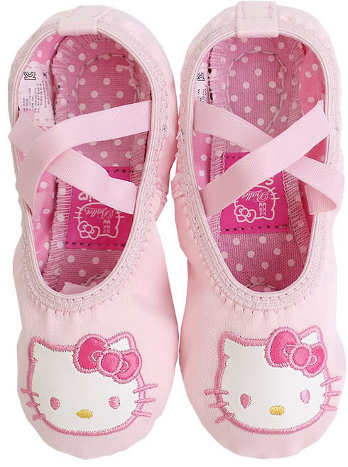 SNC 헬로키티 공단 얼굴 자수 발레슈즈