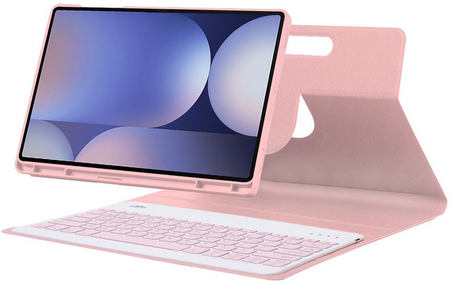 삼성 갤럭시탭 S9 울트라 14.6 마그네틱 키보드 S펜수납 호환 케이스 갤럭시탭 S10 울트라 S8 울트라 공용, 핑크, 1개