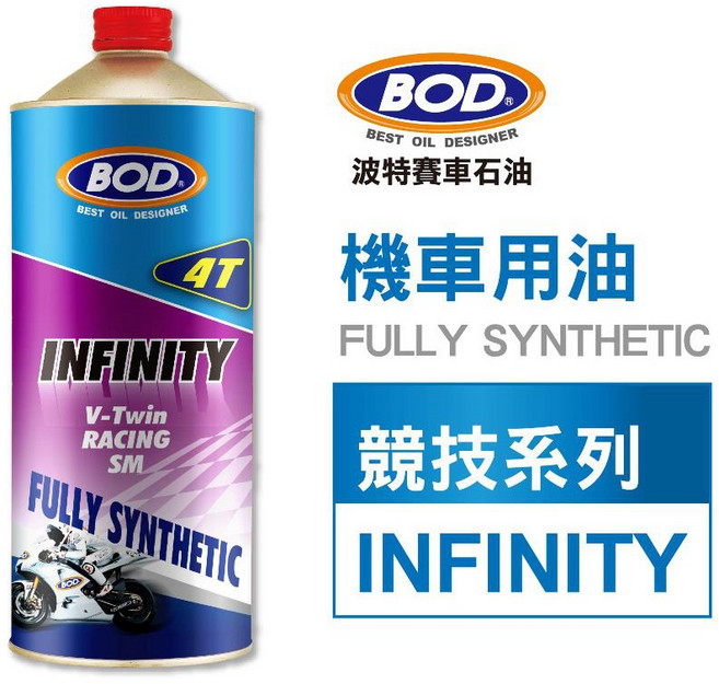 BMC INFINITY BOD#125號 全合成 SM/MA級 競技系列機油 摩托車專用 高效潤滑, 1個, 1L