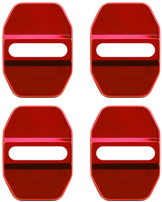 자동차 문짝 잠금 커버 녹 방지 버클 커버 BMW X1 X3 X4 X5 X6 E46 E90 E60 F10 E39 F30 E36 F20 E87 E70 E91 E30 4, [02] red