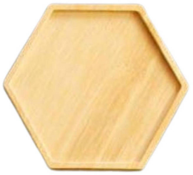 竹製凹槽杯墊︱杯墊 竹製品白胚板 杯墊底胚 竹杯墊 美工材料 DIY 手作∣麥手作, D六角型(直徑10.5公分), 1個