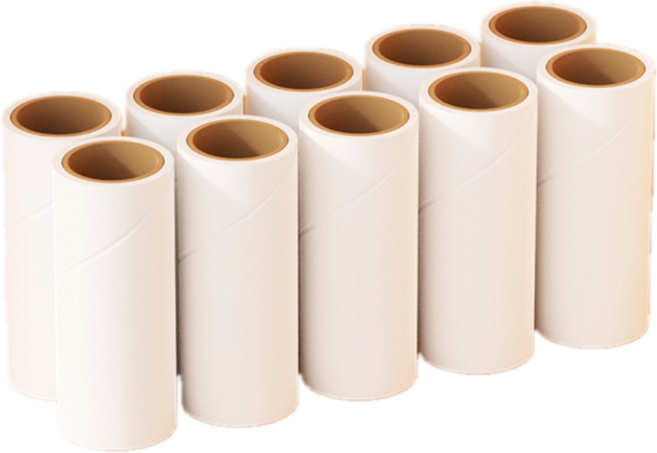 다마네 점착력 좋은 휴대용 돌돌이 테이프클리너 리필 10개, 1세트