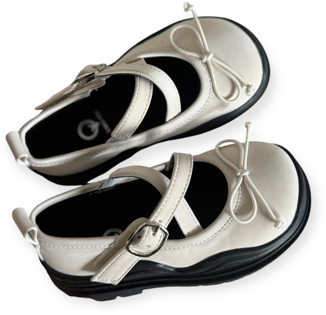 아블 여아용 리본 메리제인 밴딩 슈즈