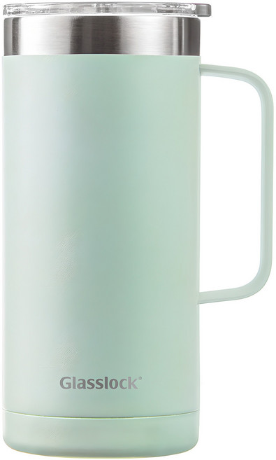 글라스락 플레인 머그 텀블러, 민트, 500ml, 1개