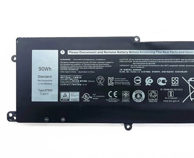 Alienware Area-51m R1 R2 ALWA51M-D1968W P38E001시리즈 90Wh용 노트북 배터리 DT9XG 07PWKV 0KJYFY