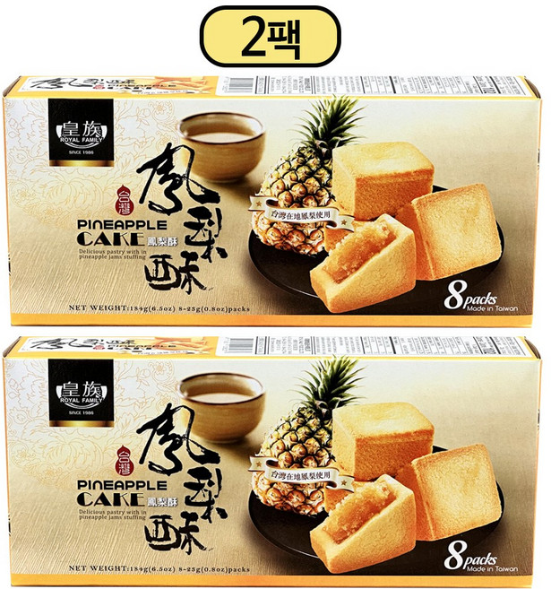 로얄패밀리 케익 파인애플, 184g, 2개