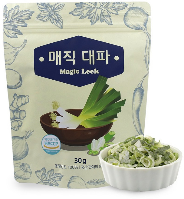 냠냠쿡 동결건조 슬라이스 대파, 30g, 1개