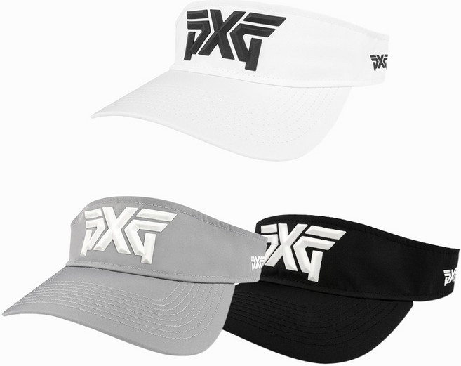 PXG 패시티드 로고 스포츠 바이저, White
