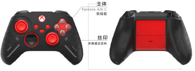 XBOX Series S X 迷彩 手把 保護套 果凍套 矽膠套, 機甲黑XBOX series保護套, 1個