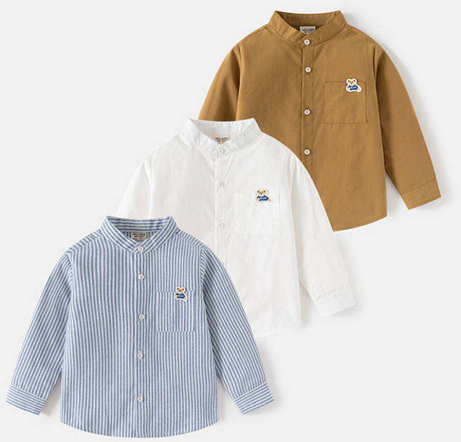 소소키즈 아동 차이나넥 긴팔 셔츠 아동 키즈 주니어 봄 가을 데일리 남방